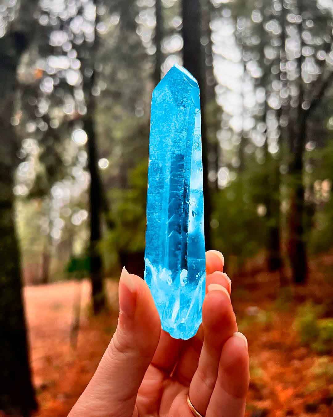 Transparent crystal tower